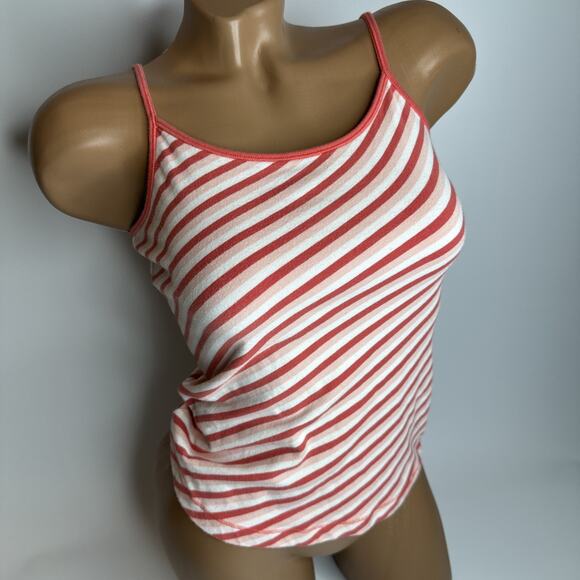 Esprit Red White Stripe Spaghetti Strap Cami Tank Top Retro Grunge Y2K Small - Picture 1 of 11